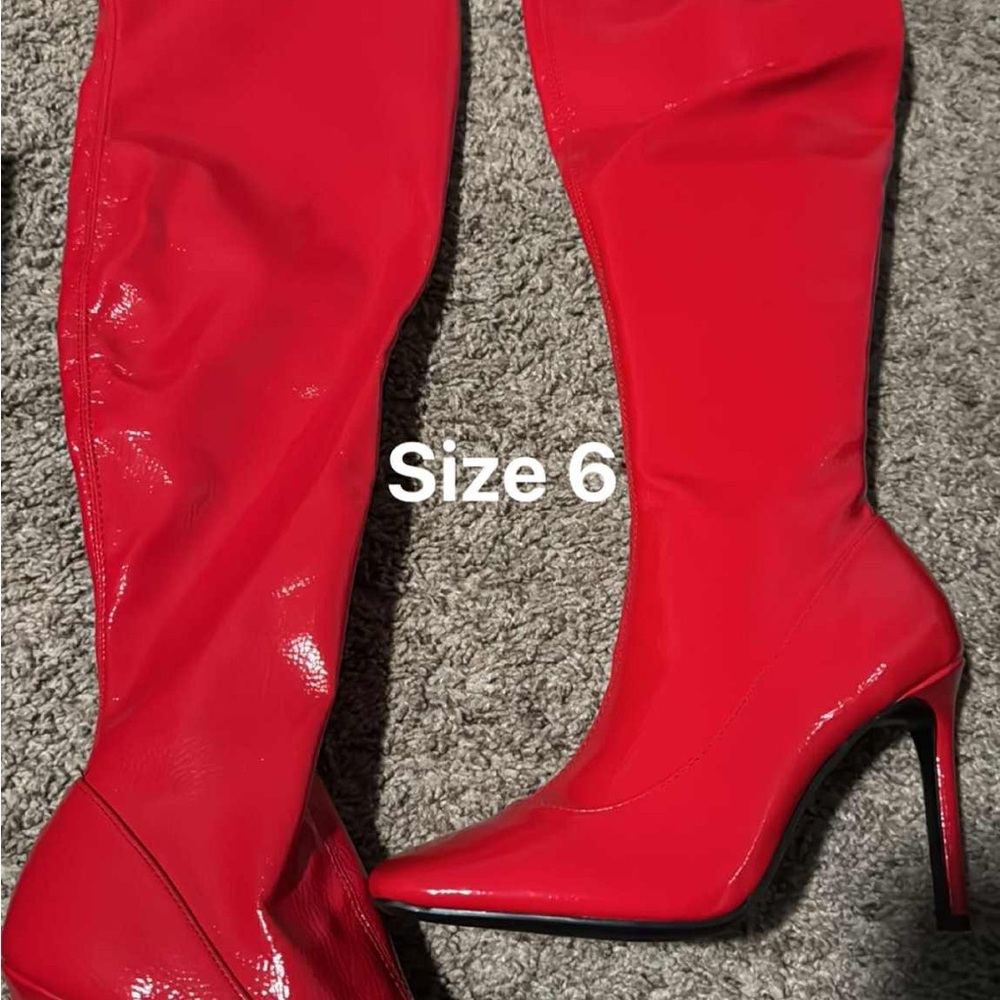 INC International Concepts Red Heeled Boots